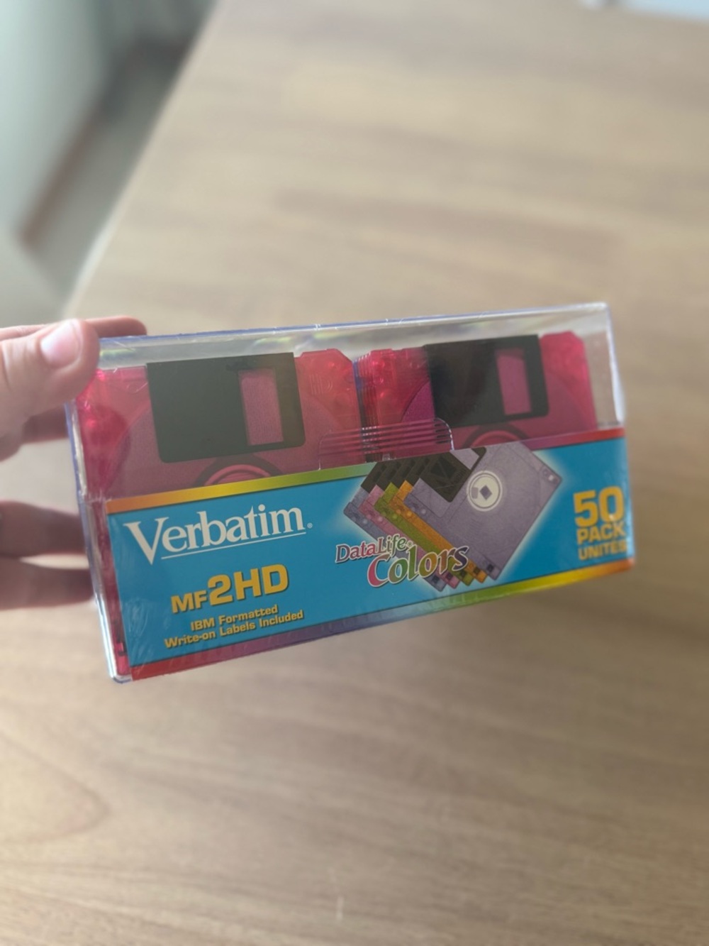 Verbatim DataLife Colors 50Pack MF2HD 3.5" Microdisks IBM Formatted NEW SEALED